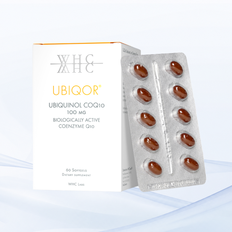 Ubiqor® Active Ubiquinol CoQ10 100 mg for Advanced Cellular Energy & Heart